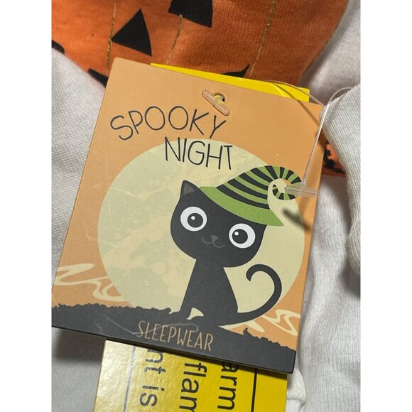 Spooky Night Halloween Toddler Pajama Set 4T Cotton Mommys Under My Spell - Picture 5 of 6